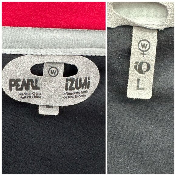 Pearl Izumi Cycling Jacket Long Sleeve Wind Breaker Black Pink Womens Size Large - Picture 3 of 11